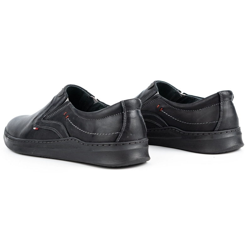Olivier Herre afslappet slip-on sko 284GT, sort 4