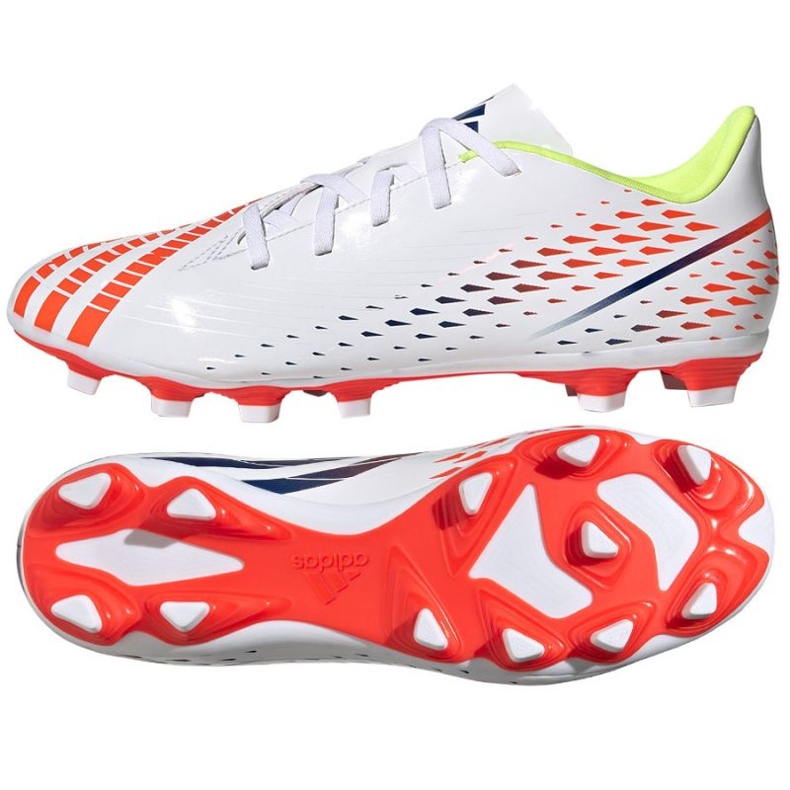 Adidas Predator Edge.4 FxG M GW0989 fodboldstøvler hvid hvid 3