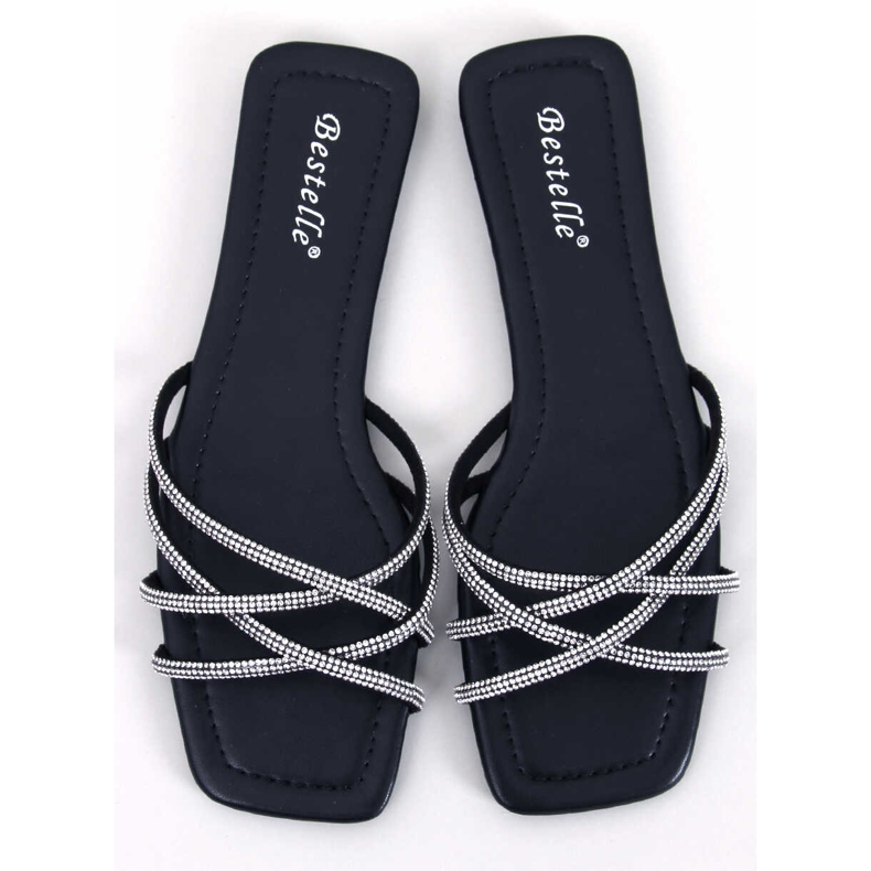 Rexha Black rhinestone skydere sort 1