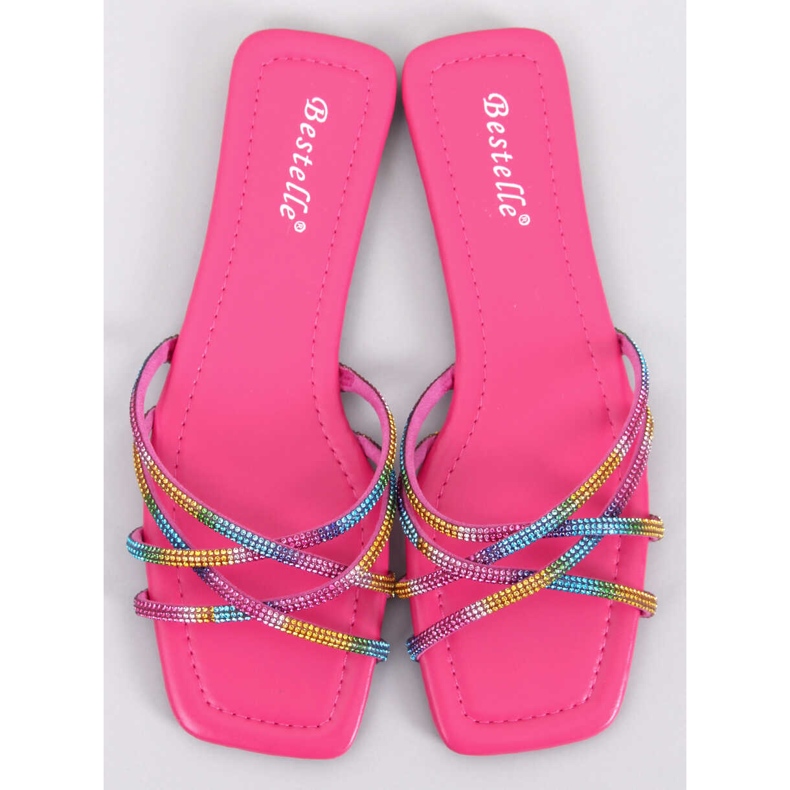 Rexha Fuchsia Rhinestone Hjemmesko lyserød 1