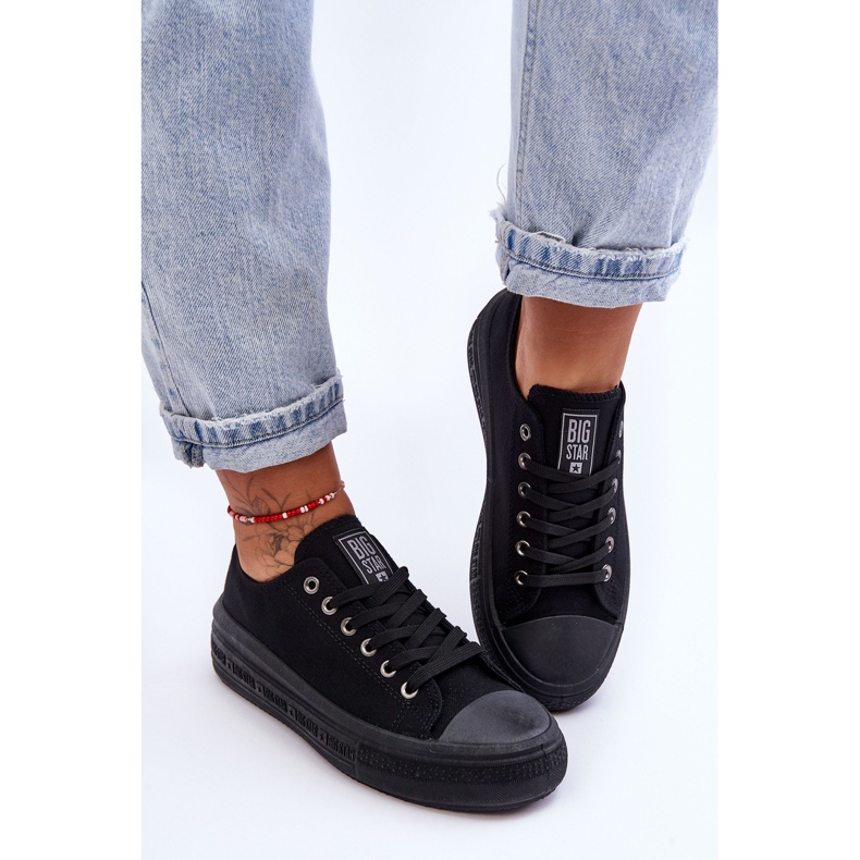 Dame Big Star Platform Sneakers LL274A176 Sort 1