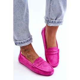 Dame ruskind Loafers Pink Lenvie lyserød 2