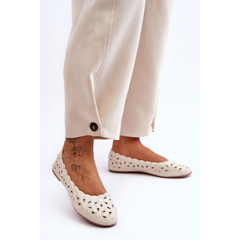 PE1 Gennembrudt Glossy Ballerina Kvinders Beige Visionær 1