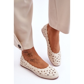 PE1 Gennembrudt Glossy Ballerina Kvinders Beige Visionær 2