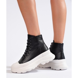 Seastar Sneakers på platformen sort 1