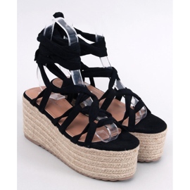 Platform espadriller fra Manon Black sort 1