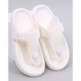 Sadier White bløde skum flip-flops hvid 1