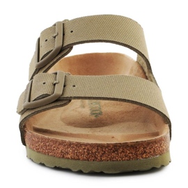 Birkenstock Rivet Logo Vegan Canvas Faded Slides 1023958 grøn 1