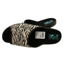 Adanex Dame hjemmesko Sara 15773 Leopard print sort 6