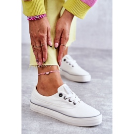 Dame Sneakers Big Star KK274017 Hvid 3