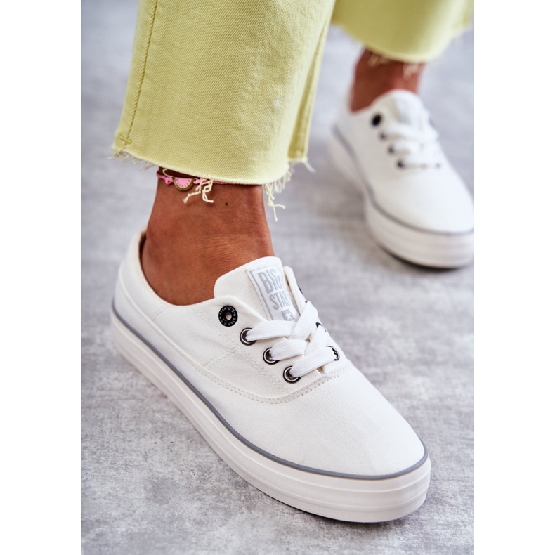 Dame Sneakers Big Star KK274017 Hvid 1