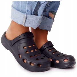 Flameshoes Kvinders sorte skum hjemmesko Eva sort 5