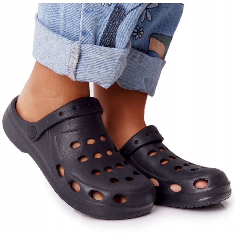 Flameshoes Kvinders sorte skum hjemmesko Eva sort 5