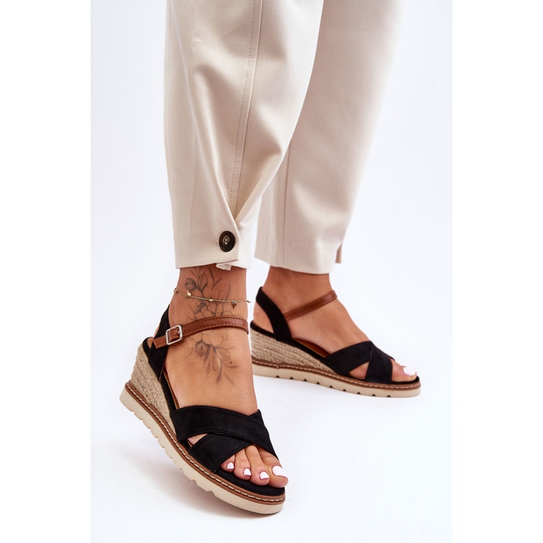 Lyse ruskindssandaler Sort Celine 2