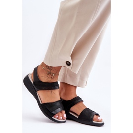 Klassiske velcro sandaler S.Barski 97575 Sort 1