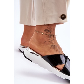 Lakerede Low Wedge Hjemmesko S.Barski AL22469 Sort 3