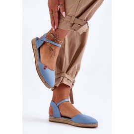 Kvinder Big Star Platform Espadrilles FF274532 Blå 2