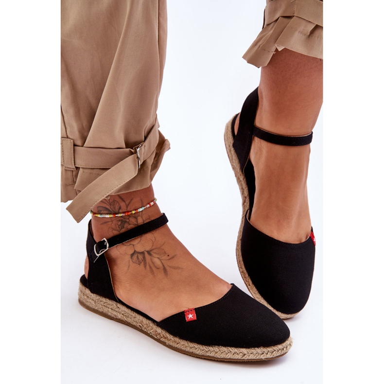 Kvinder Big Star Platform Espadrilles FF274526 Sort 2