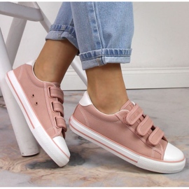 Velcro sneakers Big Star W INT1842A pink lyserød 1