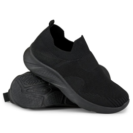 Sorte sports slip-on sko 1