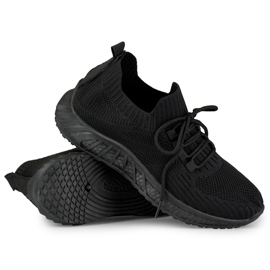 Sorte sports slip-on sko til kvinder 1