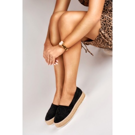Sorte espadriller på platformen 2
