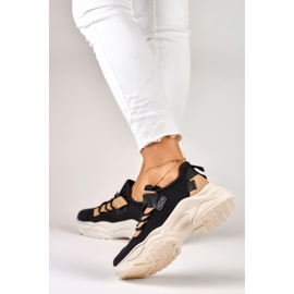 Moderigtige damesneakers med en tyk sål sort 2