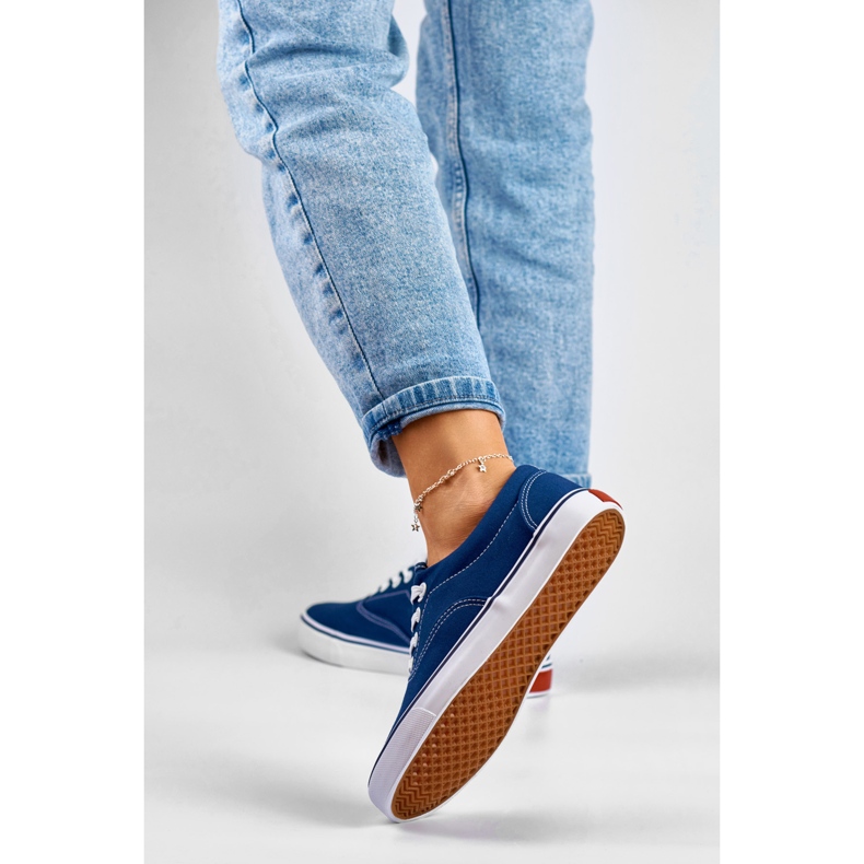 Klassiske marineblå sneakers til kvinder 2