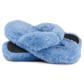 Pelsblå flip-flops 1