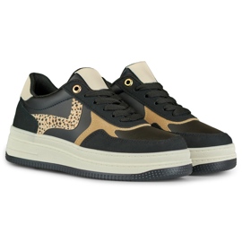 Lara sorte sneakers til kvinder 2