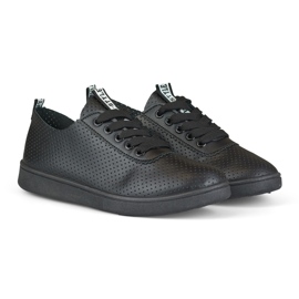 Bellis sorte gennembrudte sneakers til kvinder 2