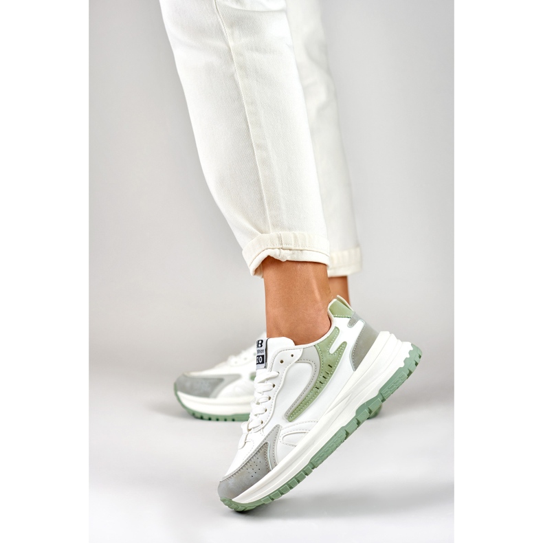 Minti sneakers i hvid og mint 2