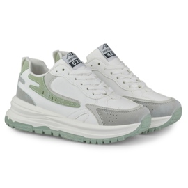 Minti sneakers i hvid og mint 1