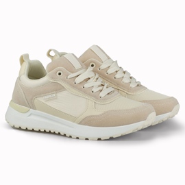 Beige sportssko til kvinder med let sål 2