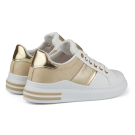 Kvinders afslappede hvide og beige sneakers 1