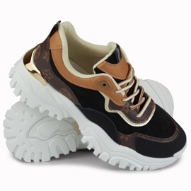 Damesneakers med Fanny print sort 1