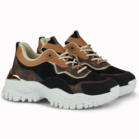Damesneakers med Fanny print sort 2