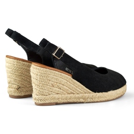Kile-espadriller i sort ruskind til kvinder 1