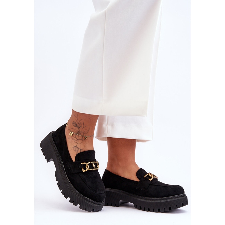 FB2 Dame Ruskind Platform Loafers Black Larey sort 1