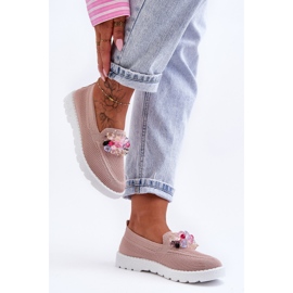PM1 Slip-on sneakers til kvinder med udsmykning Pink Taylor lyserød 4