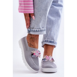 PM1 Slip-on sneakers til kvinder med sten grå Simple 1