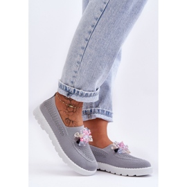 PM1 Slip-on sneakers til kvinder med sten grå Simple 7