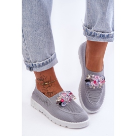 PM1 Slip-on sneakers til kvinder med sten grå Simple 3