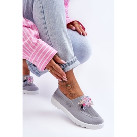 PM1 Slip-on sneakers til kvinder med sten grå Simple 6
