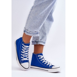 FR1 Klassiske sneakers til kvinder, høj blå remos 7