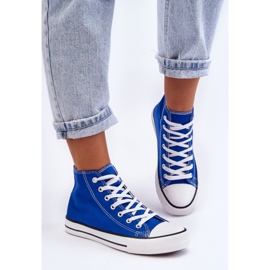 FR1 Klassiske sneakers til kvinder, høj blå remos 3