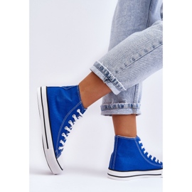 FR1 Klassiske sneakers til kvinder, høj blå remos 4