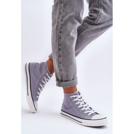 FR1 Klassiske sneakers til kvinder, høj grå remoer 1