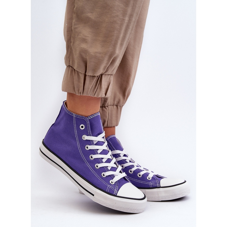 FR1 Klassiske High Top Sneakers til kvinder Lilla Remos 1