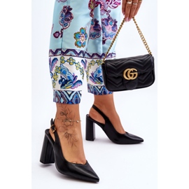 Klassiske Peep Toe Pumps Black My Love sort 1